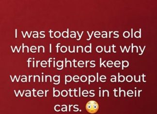 Firefighters Are Warning People Not To Leave Water Bottles In Their Cars