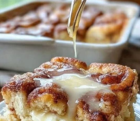 Overnight Orange Roll Casserole
