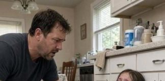 My 9-year-old daughter called from home and whispered…
