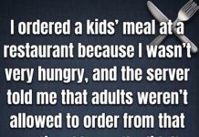 Should Adults Be Allowed to Order Kids’ Meals?