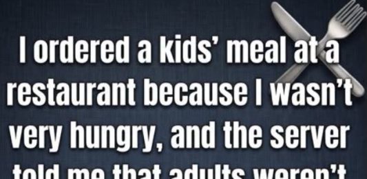 Should Adults Be Allowed to Order Kids’ Meals?