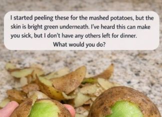 I Started Peeling These for the Mashed Potatoes, but the Skin Is Bright Green Underneath. What Would You Do?