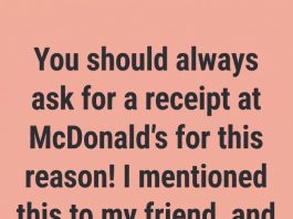 I Always Ask for a Receipt at McDonald’s for This Reason