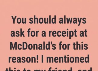 I Always Ask for a Receipt at McDonald’s for This Reason