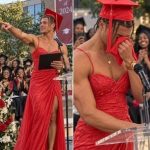 My son walked across the graduation stage…