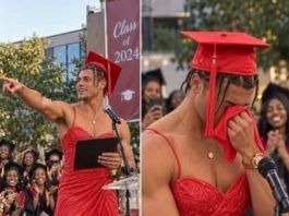 My son walked across the graduation stage…