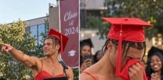 My son walked across the graduation stage…