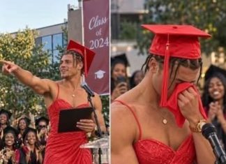 My son walked across the graduation stage…