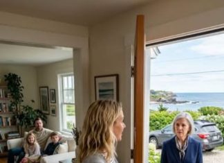 She arrived at her seaside home hoping to rest,
