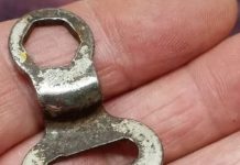 My husband found this in his grandparents’ house. It looks like keys but doesn’t open any door in the house, and it’s quite old. What could it be?
