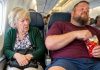 A man spread his legs into my airplane seat for hours, refusing to give me any space. But when he came back from the restroom, he stared at his seat and screamed, “What the hell did you do?!”