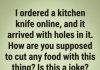 Why Does This Kitchen Knife Have Holes and a Forked Tip?