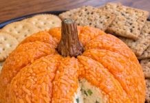 Low Carb 3-Ingredient Pumpkin Cheese Ball: An Easy Halloween Party Appetizer