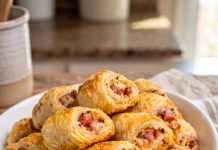 4-Ingredient Ham and Cheddar Pinwheels: Easy, Flaky Party Appetizers