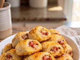 4-Ingredient Ham and Cheddar Pinwheels: Easy, Flaky Party Appetizers