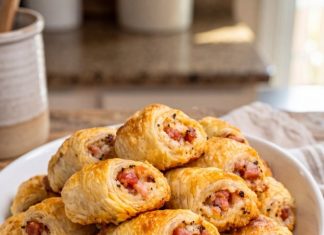 4-Ingredient Ham and Cheddar Pinwheels: Easy, Flaky Party Appetizers