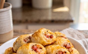 4-Ingredient Ham and Cheddar Pinwheels: Easy, Flaky Party Appetizers