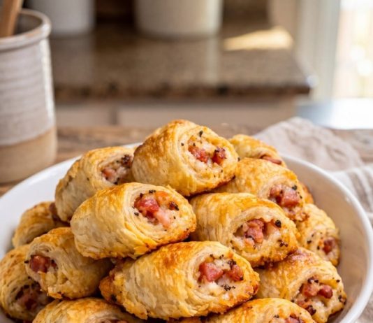 4-Ingredient Ham and Cheddar Pinwheels: Easy, Flaky Party Appetizers