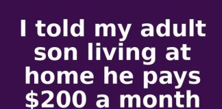 I told my adult son living at home he pays $200 a month starting November 1st or he moves out. This is what happened