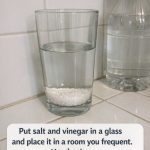 Put salt and vinegar in a glass and place it in a room you frequent. Here’s why